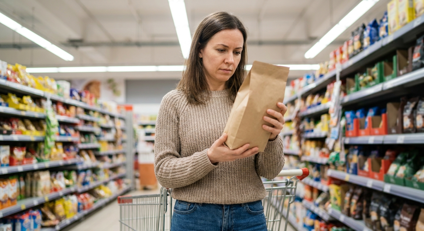 káva v supermarketu